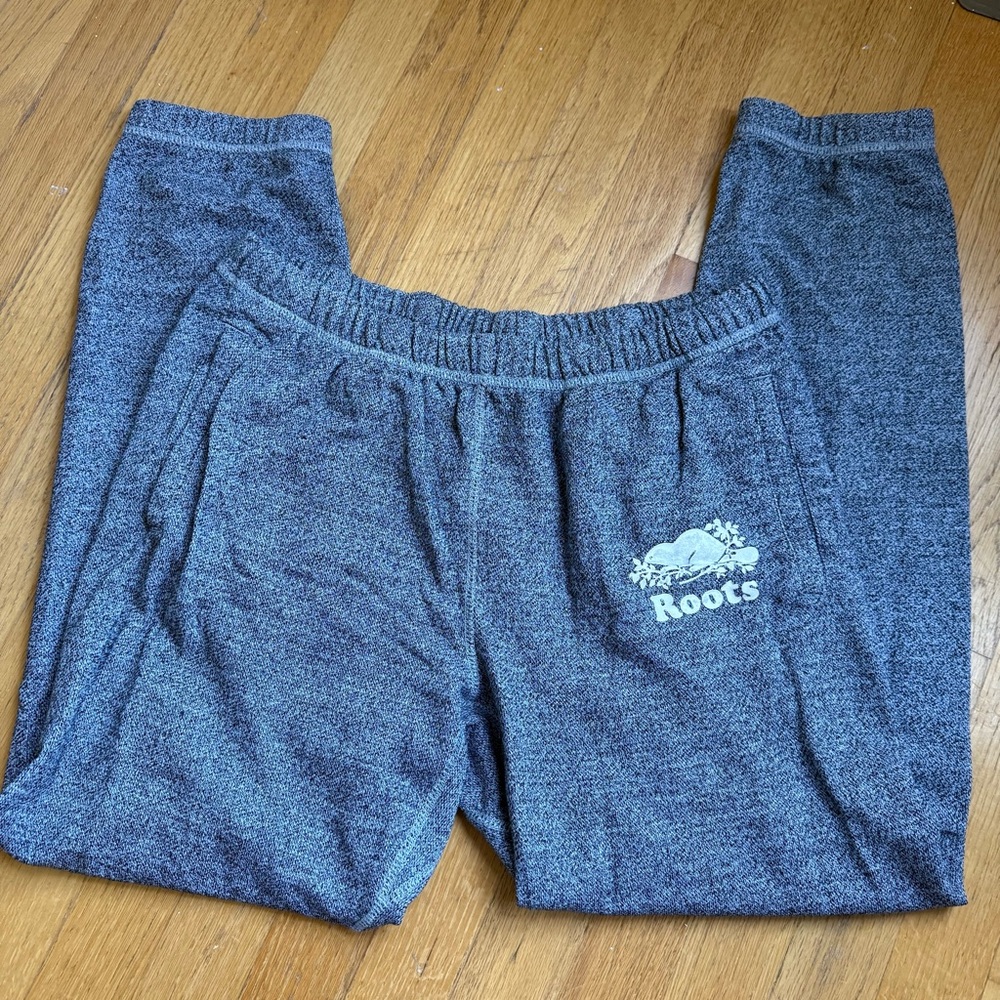 Roots Unisex Joggers in Salt and Pepper